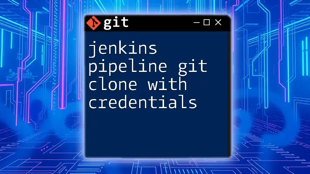 Jenkins Pipeline: Git Clone with Credentials Simplified