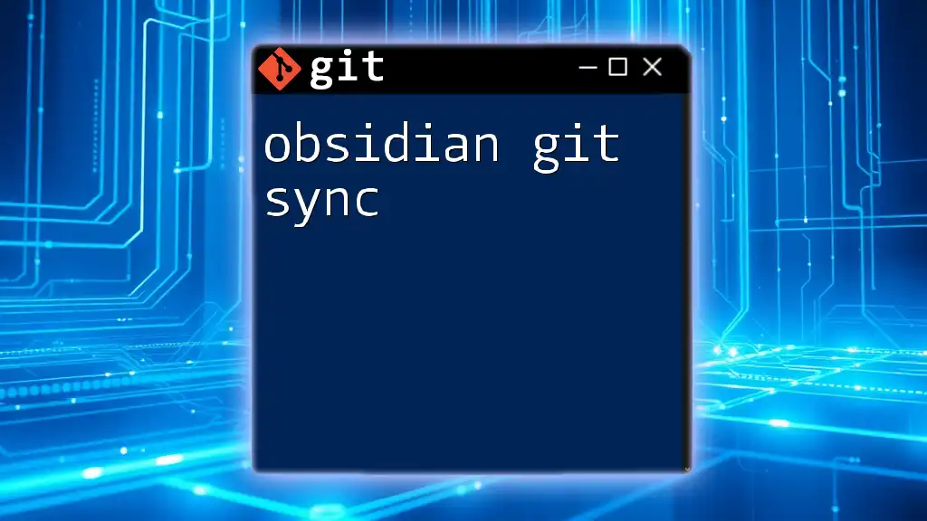 Obsidian Git Sync Made Simple: A Quick Guide