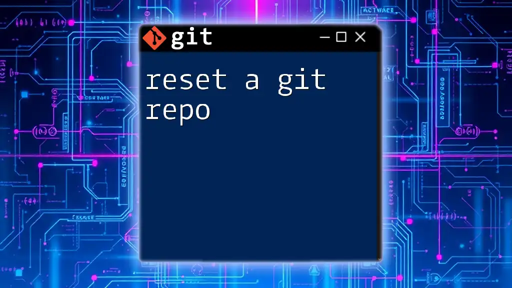 Quick Guide to Reset a Git Repo Effortlessly