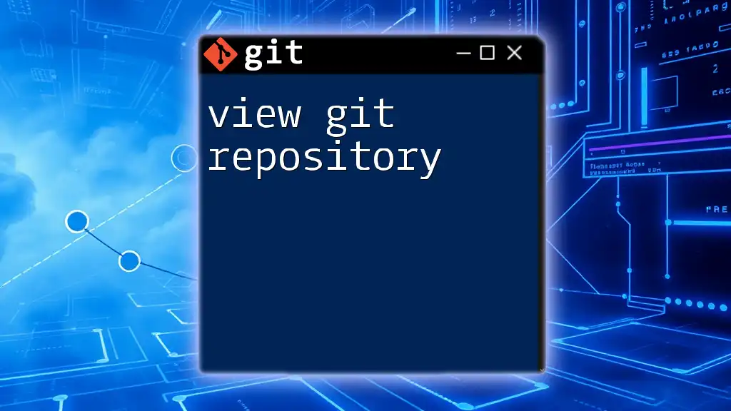 View Git Repository: A Quick Guide to Mastery