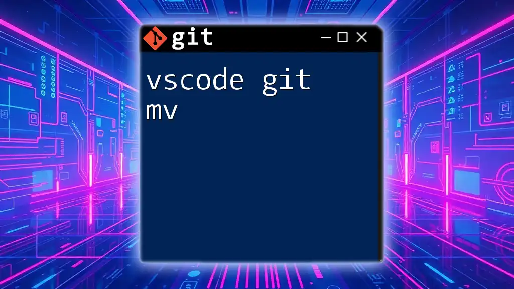 vscode git mv: Mastering File Moves in Git